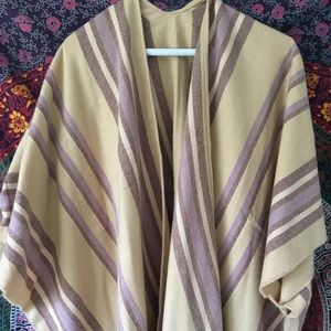 Madwell Long Brown and tan poncho
